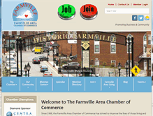 Tablet Screenshot of farmvilleareachamber.org